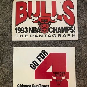 Vintage print of bulls championship of 1993